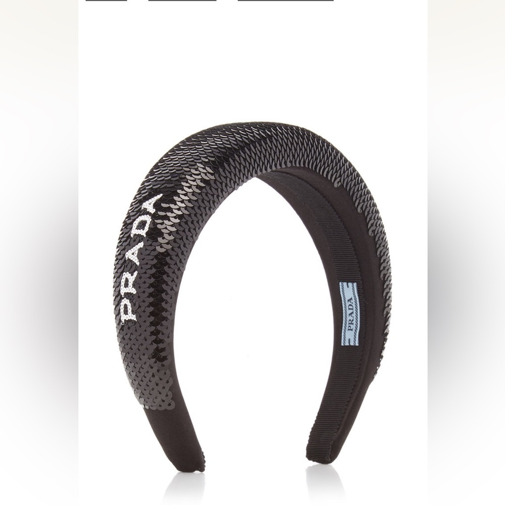 Prada Sequined Maxi Headband - Picture 6 of 8